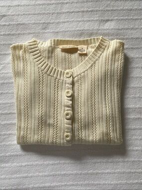 DKNY Ribbed Button-Front Cardigan